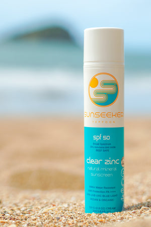 Natural Zinc Sunscreen - Water Resistant Everyday SPF 50 - Reef-Safe & Vegan Natural Zinc Sunscreen - Water Resistant Everyday SPF 50 - Reef-Safe & Vegan