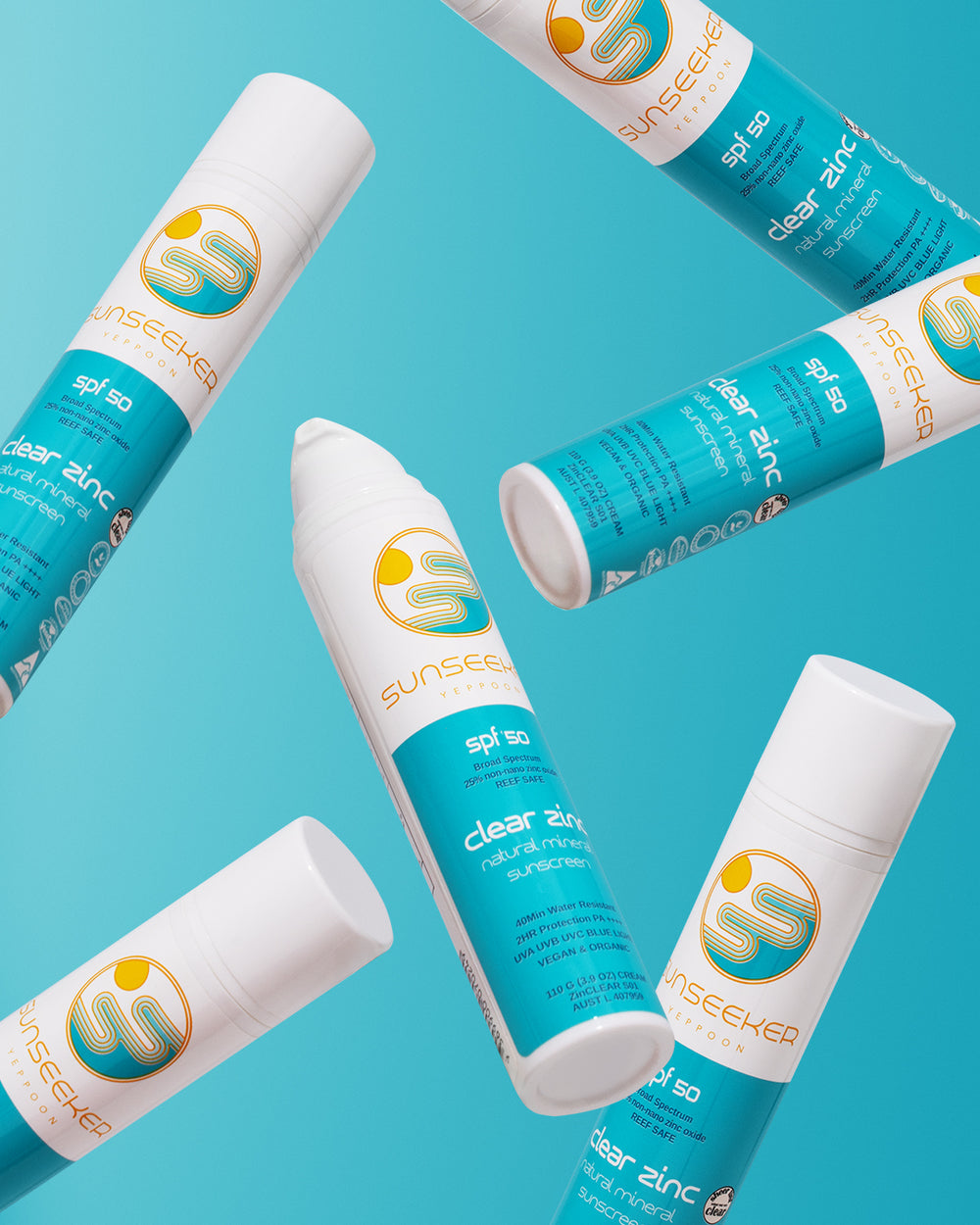 Wholesale 100 X Units - Natural Sunscreen, Reef-Safe SPF 50 Mineral Zinc - 110g