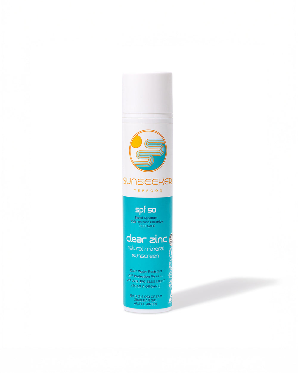 Wholesale 20 X Units - Natural Sunscreen, Reef-Safe SPF 50 Mineral Zinc - 110g